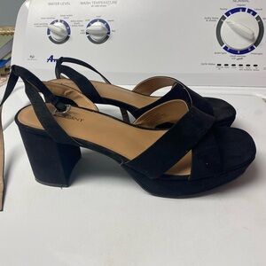 Lane Bryant Black Platform Sandals